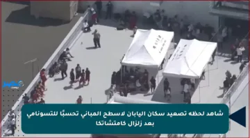 شاهد لحظة تصعيد سكان اليابان لأسطح المباني تحسبًا للتسونامي بعد زلزال كامتشاتكا
